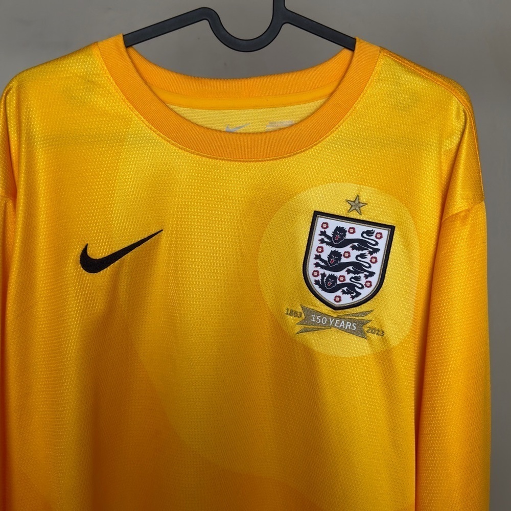 Nike England 2012-2013 Joe Hart Goalkeeper Football Long-sleeve Shirt Away - Picture 2 of 10